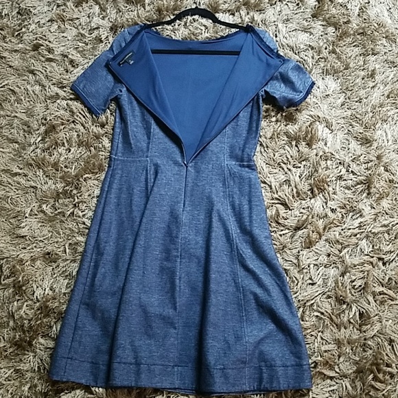 Banana Republic Dresses Banana Republic Denim Fitandflare Dress Sz